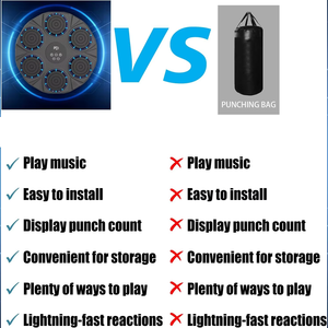 Machine d'entraînement de boxe intelligente RS avec musique, cible de boxe, mannequin de frappe, machine de boxe musicale intelligente murale - Product Image 6