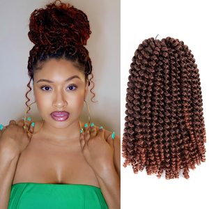 Leilong 8'' Tresses synthétiques pré-torsadées Black Beauty, cheveux colorés <span class=keywords><strong>avec</strong></span> Passion Spring Locs pour tressage - Product Image 1