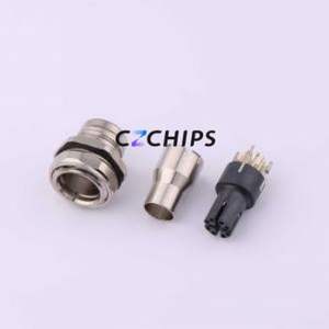 C12B-FSX-RM-8SCUP-SH Circular (Cable) Connector Connector ( Jack Specification: M12 )( Total PIN Count: 8P )( Gender: Female ) - Product Image 1