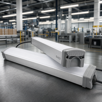 Lumière LED Tri-proof en aluminium SHIZI, résistance aux chocs IK10, 140lm/W, étanche IP65, anti-surtension 4KV, éclairage industriel pour atelier