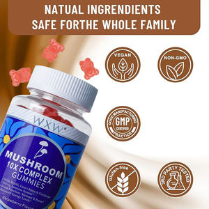 Supplément alimentaire OEM Vente en gros Gommes aux champignons Supplément nutritionnel Bonbons de soutien à la gestion du poids - Product Image 4