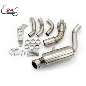 Sistema completo de escape de acero inoxidable para motocicleta Yamaha, tubo frontal modificado para carreras, antideslizante, para YZF MT09 MT <span class=keywords><strong>09</strong></span>, 2020, <span class=keywords><strong>2021</strong></span>, 2022 - Product Image 4