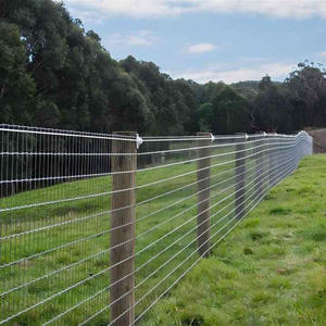 عقدة مربعة غير متسلقةعالية الشد 47 "x" سياج حقل البقاء في التوف-6-من 330FT مقياس مجلفن من الدرجة <span class=keywords><strong>3</strong></span> - Product Image 5