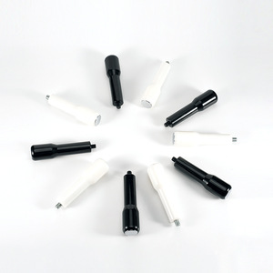 Poignée de porte-filtre en plastique ABS noir et blanc, filetage M10 M12 pour accessoires d'entonnoir de machine à café - Product Image 2