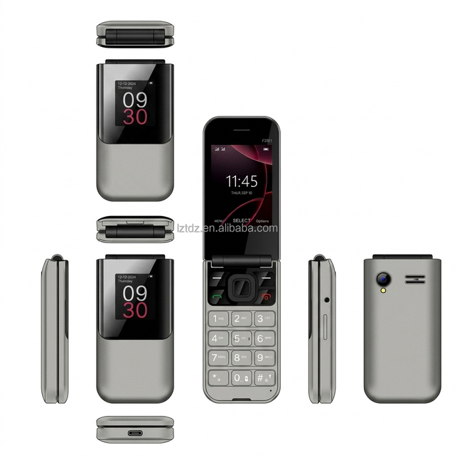 OEM ODM Flip Phone 4G VoLTE Unlocked Phone Dual-Screen Customizable Buttons for Keypad 2.8inch Flip Phone 4G