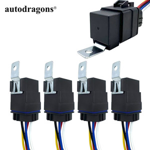 รีเลย์ไฟเลี้ยว ADT 4 ขา 5 ขา แบบ SPDT สามแบบ 12V 24V JD1914 JD1912 40A พร้อมซ็อกเก็ตสำหรับรถยนต์ - Product Image 1