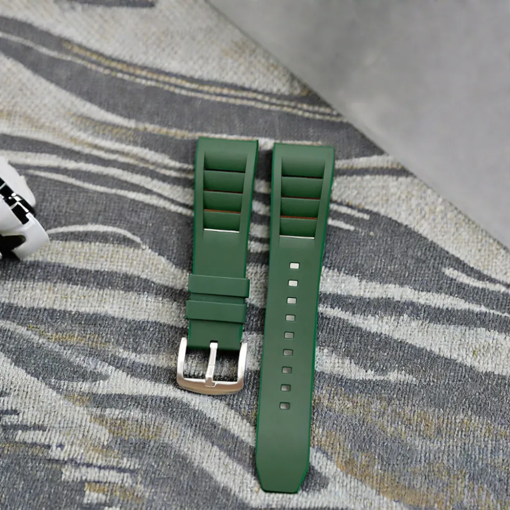 2024 new FKM watch strap suitable for Apple and Samsung watch strap with buckle ready for wholesale and can be customized