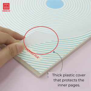 Cuaderno Espiral con Cubierta de Plástico Básico Modelo 3009 de Hong Ha, con Cubierta de PP, Protección Esmerilada, Anillas Segmentadas, Diseño Juvenil - Product Image 4