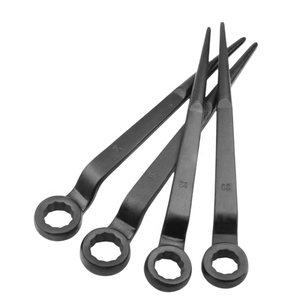 Clé à molette à tête unique en acier au carbone robuste de 24-85 mm, clé à pied de poule à col haut, utilisée pour les machines industrielles - Product Image 2