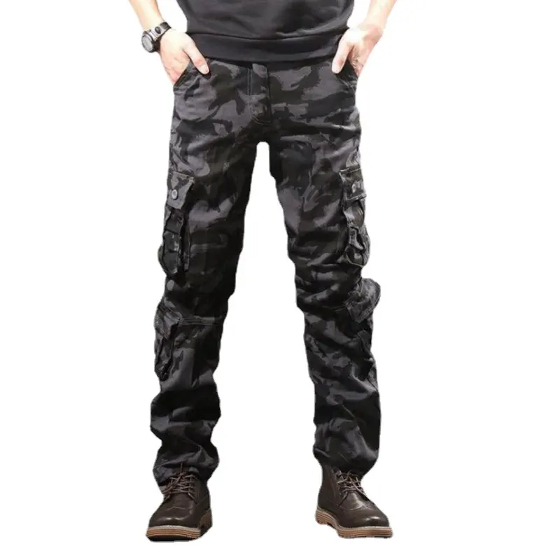SD 2024 Men's Outdoor Straight Winter Pants Men's Goods Pants Men's Leisure Multi Pocket Large Size Pants