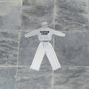 Ensemble survêtement pour homme, streetwear décontracté, uni, respirant, avec fermeture éclair, sweat-shirt et pantalon de survêtement, personnalisable - Product Image 3