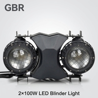 Projecteur LED extérieur 2x100W IP65 3200K/5600K CW WW 2-en-1 pour scène et public, Ra90, pour événements et spectacles en extérieur