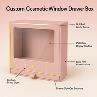 Boîtes rigides personnalisées de luxe écologiques réutilisables pour emballages cosmétiques de cils, en papier d'art, avec paillettes et UV, vente en gros