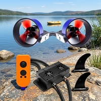 Propulsores Subacuáticos Dobles de 14 kg y 24 V para Barcos de Pesca Eléctricos, Plataformas Marinas, Remolcadores, Botes Inflables y Bicicletas Eléctricas