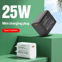 Cargador Rápido USB Tipo-C de 25W PD 3.0 Shenzhen Lvxiangyuan con Enchufe JP y Certificación PSE, Adaptador de Corriente para Móviles y Cámaras