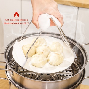 Pince de cuisine en acier inoxydable pour assiettes et bols, support de maintien pour plaques chauffantes - Product Image 1