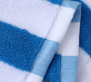Serviette de <span class=keywords><strong>plage</strong></span> rayée en jacquard teint sur mesure 100% coton, absorbante, séchage rapide, résistante au sable, serviette de bain et de natation - Product Image 3