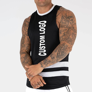 Débardeur de sport décontracté en coton pour homme, personnalisable avec nom de marque, conception OEM, nouveau design, maillot de corps en maille respirant à séchage rapide pour l'entraînement - Product Image 2