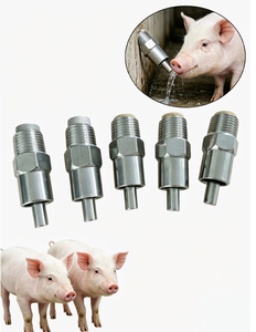 Offerta Speciale: Abbeveratoio a Capezzolo Corto 1/2 per Suini di Taglia Grande, Abbeveratoio Antischizzo in Acciaio Inossidabile per Suini Adulti, Facile da Installare per Bestiame - Product Image 1