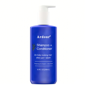 Shampooing et après-shampoing hydratant et réparateur 2-en-1 à la biotine pour cheveux et peau - Product Image 1