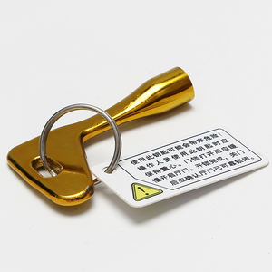 Suku cadang Lift Hall pintu segitiga S200, kunci Lift Buka kunci emas - Product Image 3