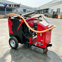 Machine de remplissage de fissures 200L portable avec roues en caoutchouc pour utilisation en structure de stationnement