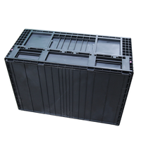 Joint robuste fabricant personnalisé location caisse en plastique Transport boîte pliable mobile avec couvercle boîte de rangement en plastique