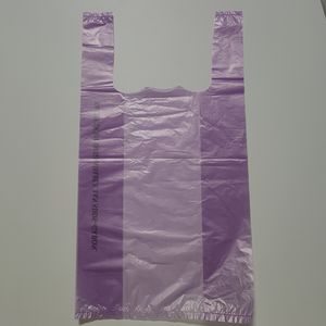 Bolsa de transporte de plástico compostable superventas, bolsa thabk you, bolsas de compras para camisetas HDPE con logotipos - Product Image 5