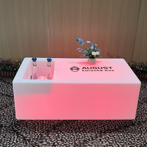 Remote Battery Powered RGB Color KTV LED Bar <strong>Table</strong> Nightclub Illuminated Glowing <strong>Table</strong> with <strong>Beer</strong> Cooler Ice Chest - Product Image 5