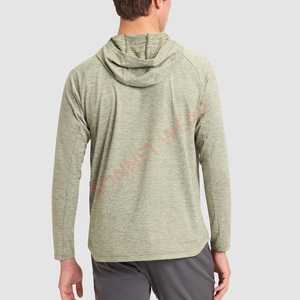 Sudadera con capucha de mezcla de algodón informal y elegante para hombre, capucha con cordón de manga larga, uso diario suave y cómodo - Product Image 3