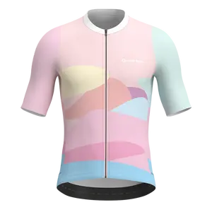 Haute qualité respirant séchage rapide à manches courtes impression personnalisée cyclisme uniforme homme maillot de cyclisme universel pour hommes