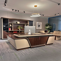 Meubles de bureau commerciaux Bureau de direction Bureau de direction moderne Bureau de direction en forme de L Bureau de direction modulaire Bureau de direction de luxe