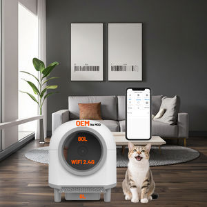 OEM APP Control Smart Selbst reinigende Katzen toilette 80L 8L Automatische Kunststoff-Katzen toilette mit großer Kapazität Katzen toilette Elektrisch - Product Image 5