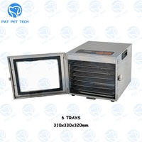 Déshydrateur alimentaire PAT PET pour animaux de compagnie, machine de séchage à 6/8/10/12/16 plateaux pour aliments