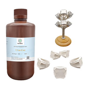 Résine liquide polymère synthétique haute teneur en cire 3D moulable 1 kg pour la fabrication de bijoux, impression 3D, moulage, matériel de qualité supérieure pour machines d'impression - Product Image 1