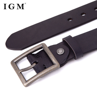 Ceinture en cuir véritable imprimé et gaufré de luxe pour homme, classique et durable, de haute qualité, 3,8 cm