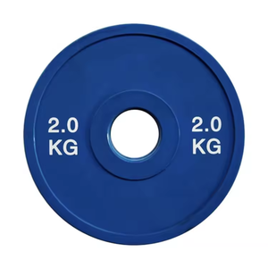 Logotipo personalizado <span class=keywords><strong>de</strong></span> alta calidad 1,25 KG Placa <span class=keywords><strong>de</strong></span> peso fraccional recubierta <span class=keywords><strong>de</strong></span> goma coloreada - Product Image 5