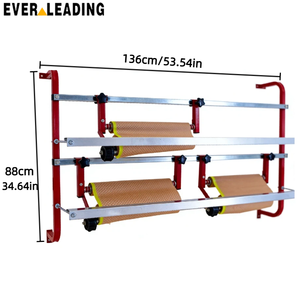 Dispensador de Papel y Película de Enmascarar Metálico para Montar en la Pared con Cortadores Dentados Dobles para Pintura de Garajes y Automóviles - Product Image 2