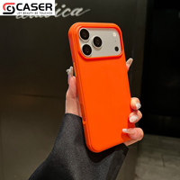Coque de téléphone antichoc tendance en cuir PU texturé effet peau, couleur unie, grande fenêtre, pour iPhone 18 Pro Max/18 Pro/17/16/15