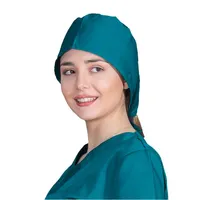 Тканые цветные хирургические шапки с зажимом для головы, головной убор с принтом для врачей, волос, медицинской медсестры, операционной