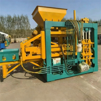 Machine à fabriquer des blocs creux en béton OnlyPower QTJ4-35, ligne de production de briques en ciment hydraulique manuelle avec 1 an de garantie