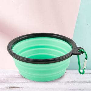 Bols en silicone portables pour chiens, bols pliables pour nourriture et eau, essentiels pour les voyages en camping en plein air, bols pour chiens et chats - Product Image 5