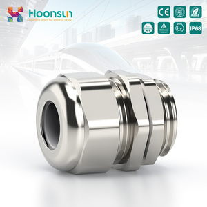 מחבר כבלים תעשייתי עמיד למים IP68 מתח נמוך מחבר מתכת חיבורי חוטים מחומר פליז לטווח הברגות M12-M63 - Product Image 4