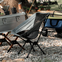 Chaise de camping pliante portable pour la pêche, chaise lune, chaise de camping en fer, chaise de directeur, chaise de camping
