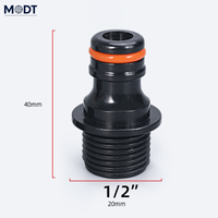 Nouvel adaptateur de réservoir IBC Durable 1/2 ''3/4'' avec bec de robinet S60x6 pièces de rechange de robinet en plastique pour connecteur de tuyau d'arrosage MDT