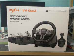 Volante <span class=keywords><strong>de</strong></span> <span class=keywords><strong>Carreras</strong></span> con Vibración PXN-V9 GEN2 para <span class=keywords><strong>Simulador</strong></span> <span class=keywords><strong>de</strong></span> Juegos para PC/PS3/PS4/<span class=keywords><strong>Xbox</strong></span> <span class=keywords><strong>One</strong></span> Accesorios <span class=keywords><strong>de</strong></span> Juego - Product Image 2