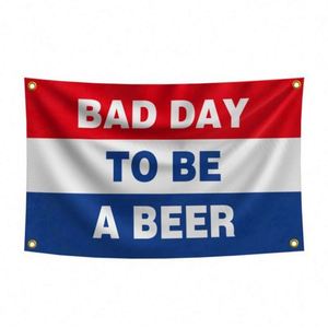 ธงเบียร์ขนาด 3x5 ฟุต (90x150 ซม.) คุณภาพดีเยี่ยม ผลิตโดยผู้ผลิตขายส่ง สำหรับวันที่อากาศไม่ดี - Product Image 3