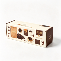 Boîte cadeau de luxe pliable style enveloppe, boîtes en papier à rabat, logo personnalisé imprimé, emballage rigide en papier pour coffret cadeau de grains de café