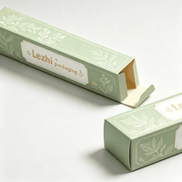 Boîte en papier cosmétique recyclable à extrémités pliées, pelliculage mat, logo en feuille d'argent pour pinceaux de maquillage, crème pour le visage, accessoires de beauté