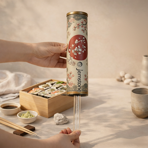 Tubo de Papel Redondo Personalizado para Sushi, Cilindro para <span class=keywords><strong>Burritos</strong></span>, Envase Rígido de Grado Alimenticio para Sushi, Tubo de Lujo para Empacar Alimentos - Product Image 2